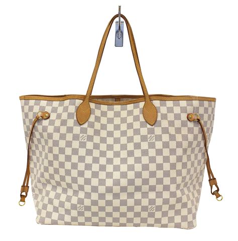 white designer bag louis vuitton|louis vuitton white checkered bag.